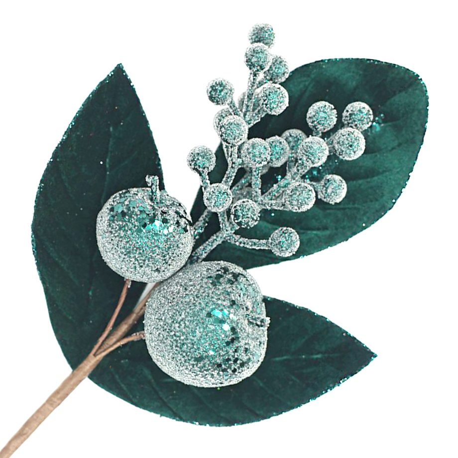 SPRAY LEAVES BAY 26" CHAMPAGNE GLITTER