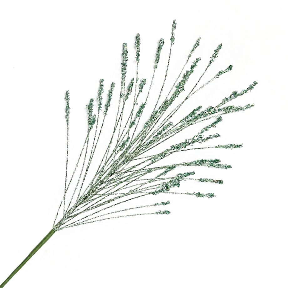 SPRAY FIREWORK 24" SLATE GREEN GLITTER
