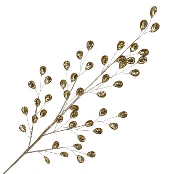SPRAY CRYSTALSBEADS 28" GOLD CLEAR ACRYLICGOLD STEM