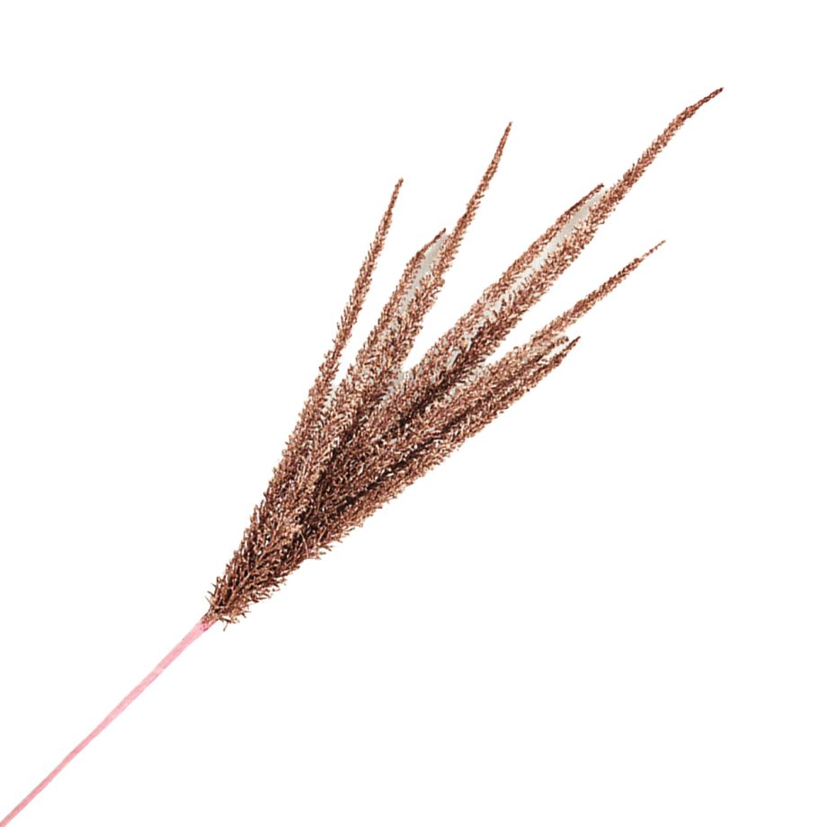SPRAY FERN LEAVES 29.5" ROSE GOLD GLITTER