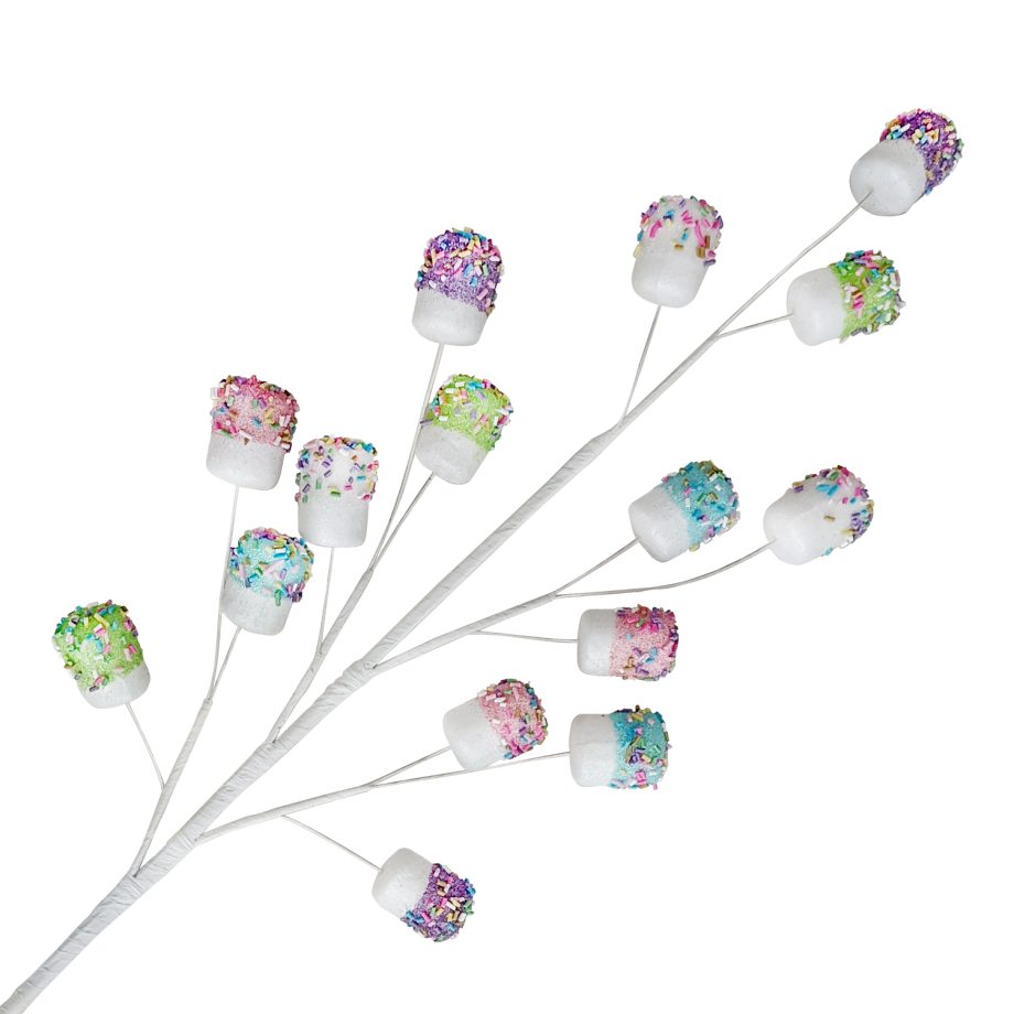 SPRAY CANDY MARSHMALLOWS 28" MUTLI W/ MULTI SPRINKLES, GLITTER