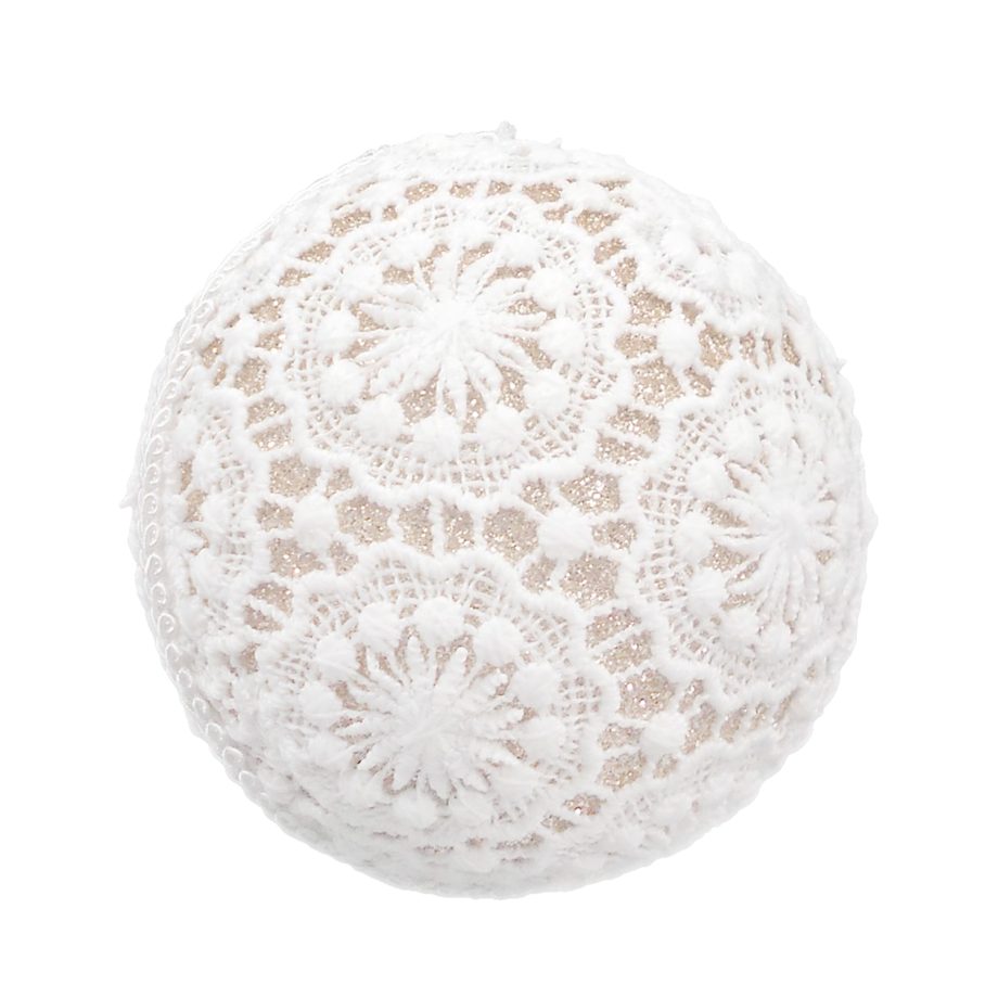 BALL FABRIC LACE 4" IVORY