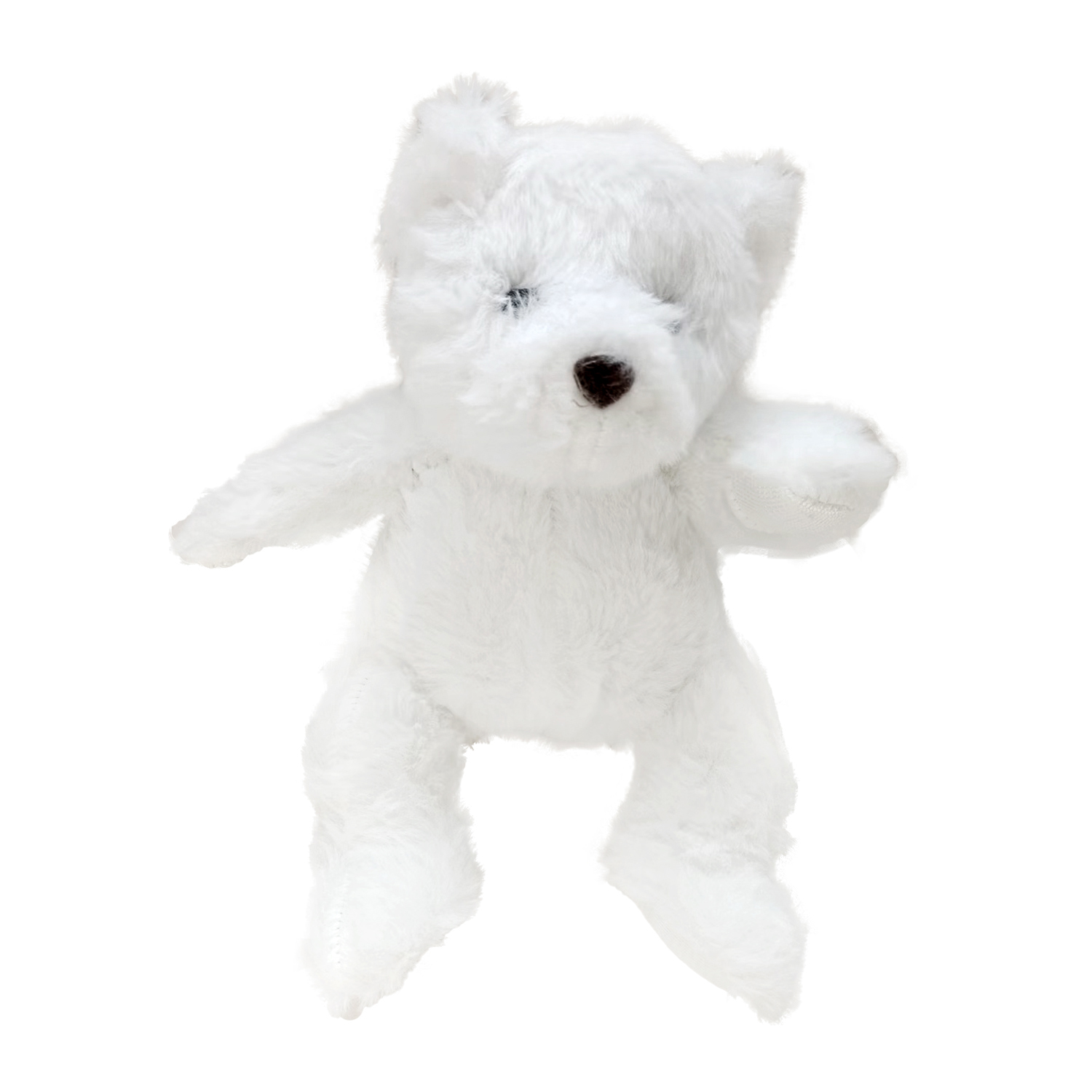 TEDDY BEAR PLUSH 9.5" WHITE