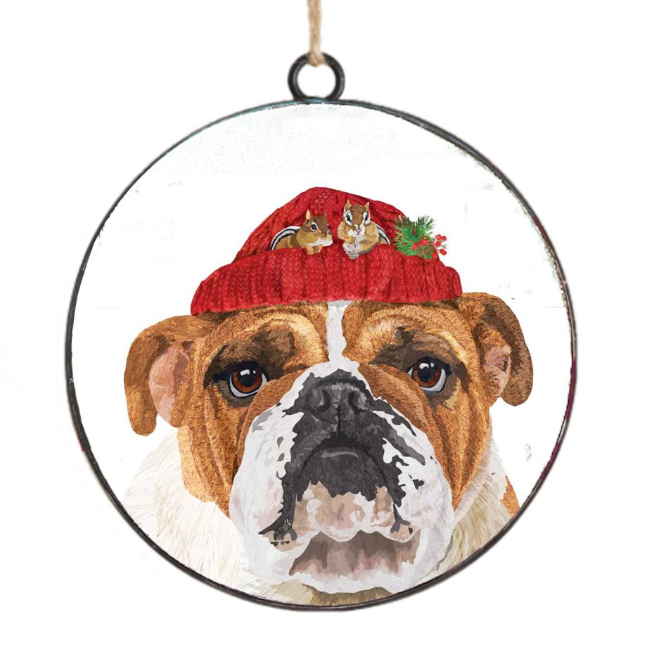 ORN METAL DISC 4" DOG