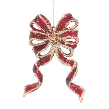 SPRAY LEAVES 28" BURGUNDY VELVET /CHAMPAGNE GLTR. EDGE