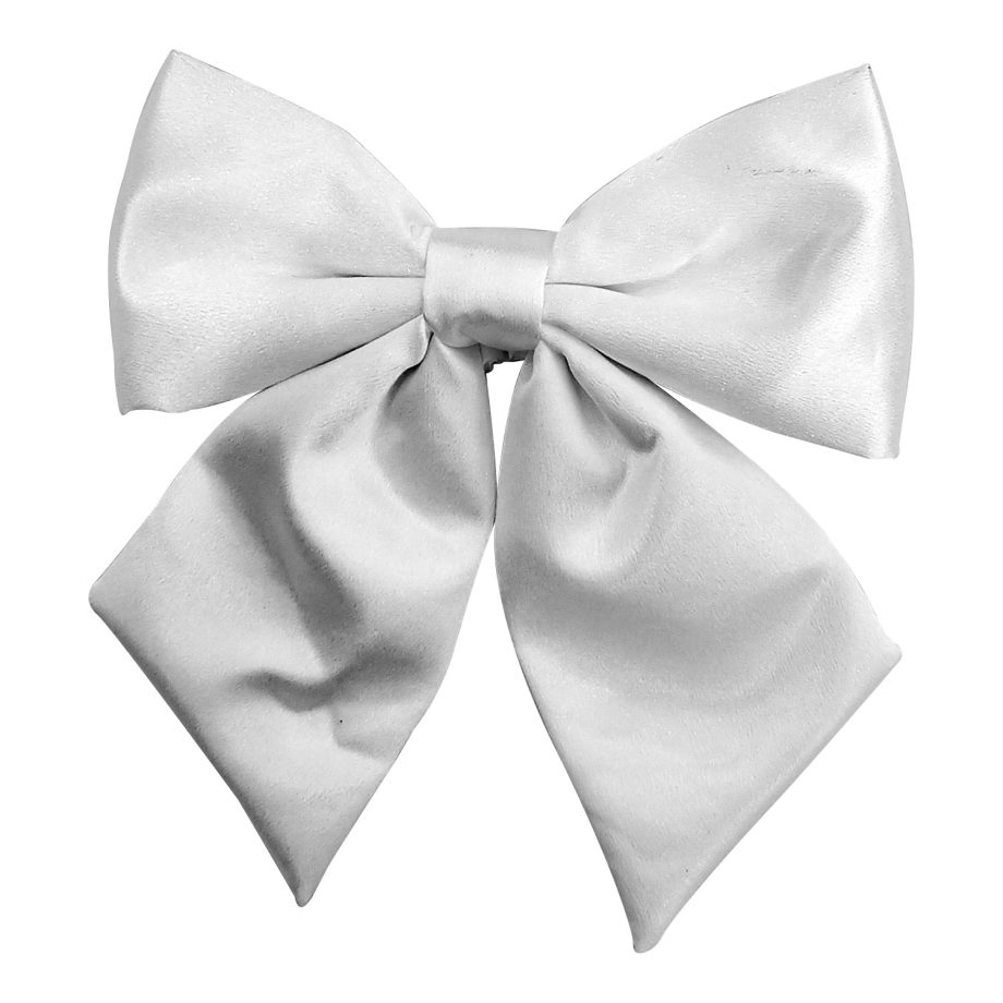 BOW SPONGE/FABRIC 8.5" IVORY