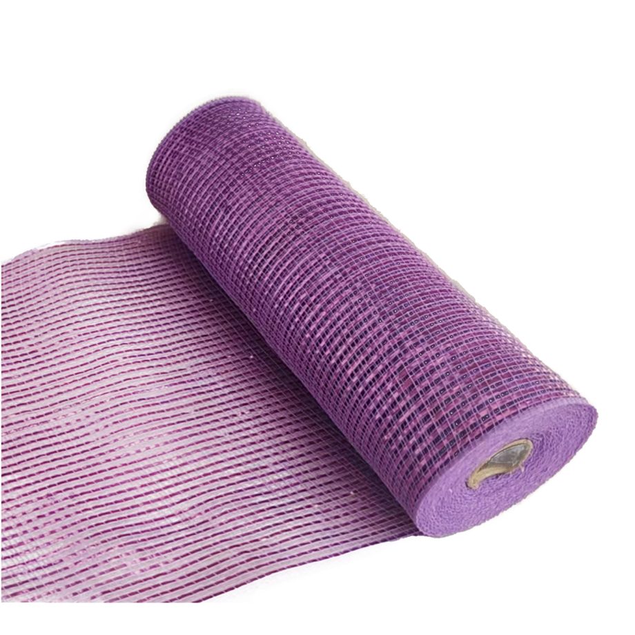 DECOR MESH 10"x10 YDS SM LAVENDER W/ LAVENDER METALLIC