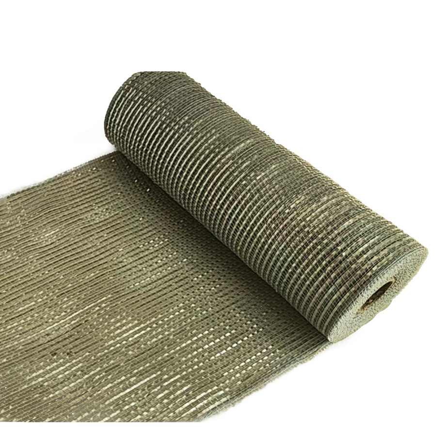 DECOR MESH 10"x10 YDS SP SAGE GREEN W/ GREEN METALLIC