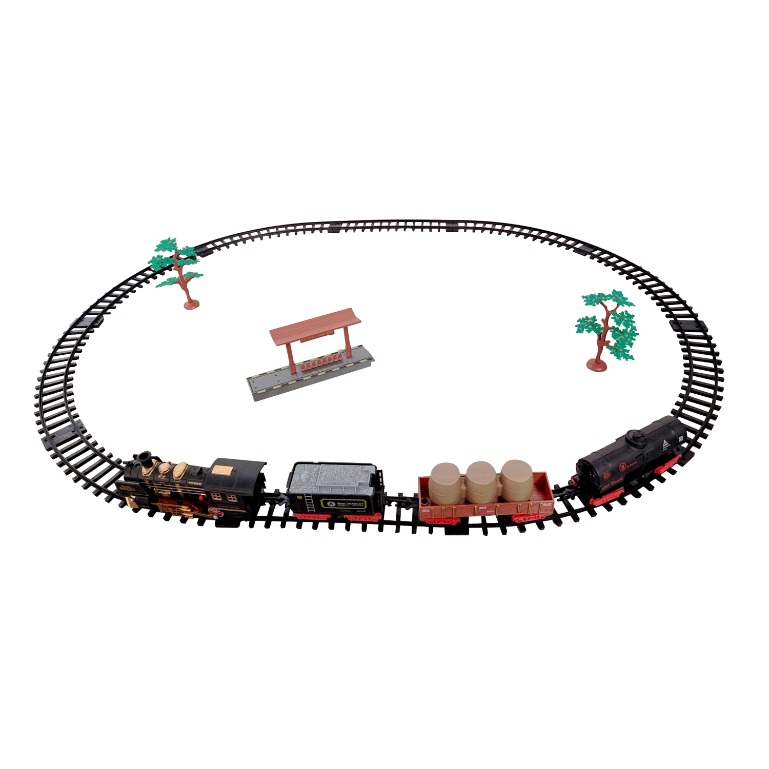 CLASSICAL TRAIN SET W/MOVEMENT, LIGHTS & SOUND 17PCS - B/O 30.5"x40.5"