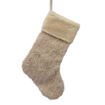 STOCKING 20" BROWN/IVORY