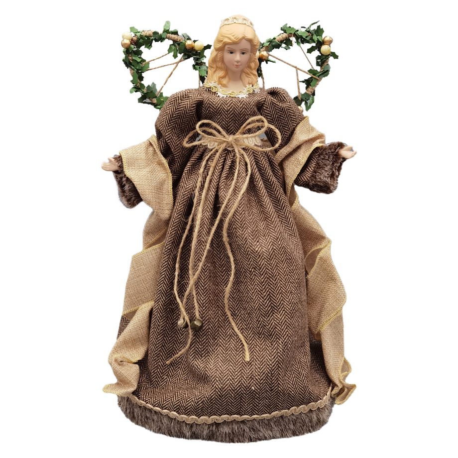 ANGEL TREE TOP 16" BROWN