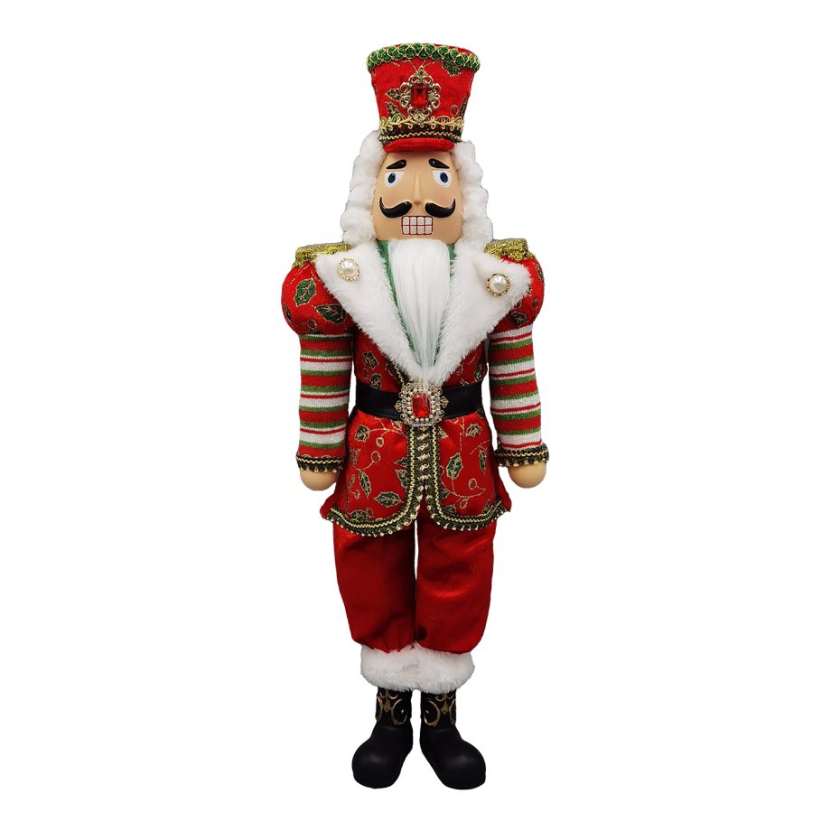 NUTCRACKER 22" IN RED/GREEN/WHITE ROYALTY SUIT