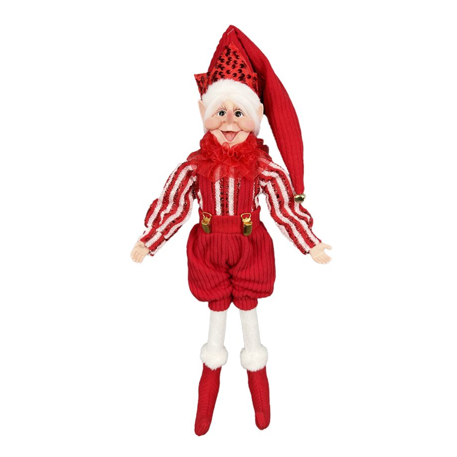 ELF BOY POSABLE 18" RED/WHITE