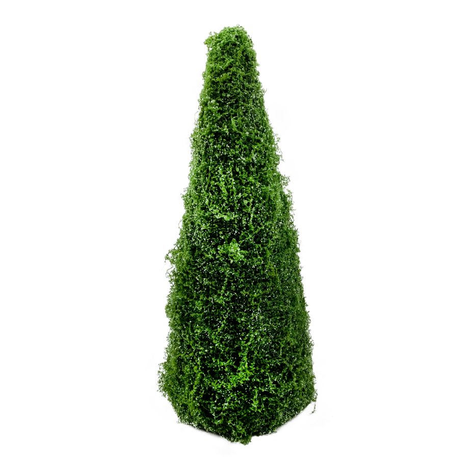 CONE TREE FAUX MOSS 16" MOSS GREEN