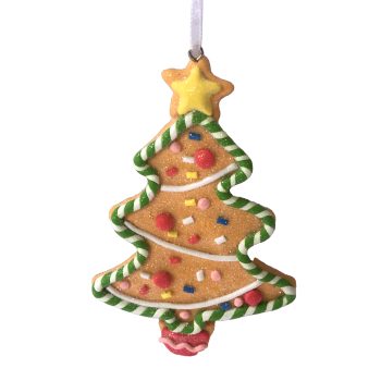 ORN GINGERBREAD TREE 4.6" CLAY DOUGH