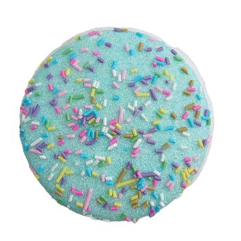 ORN CANDY SPRINKLE MACAROON 3.5" BLUE