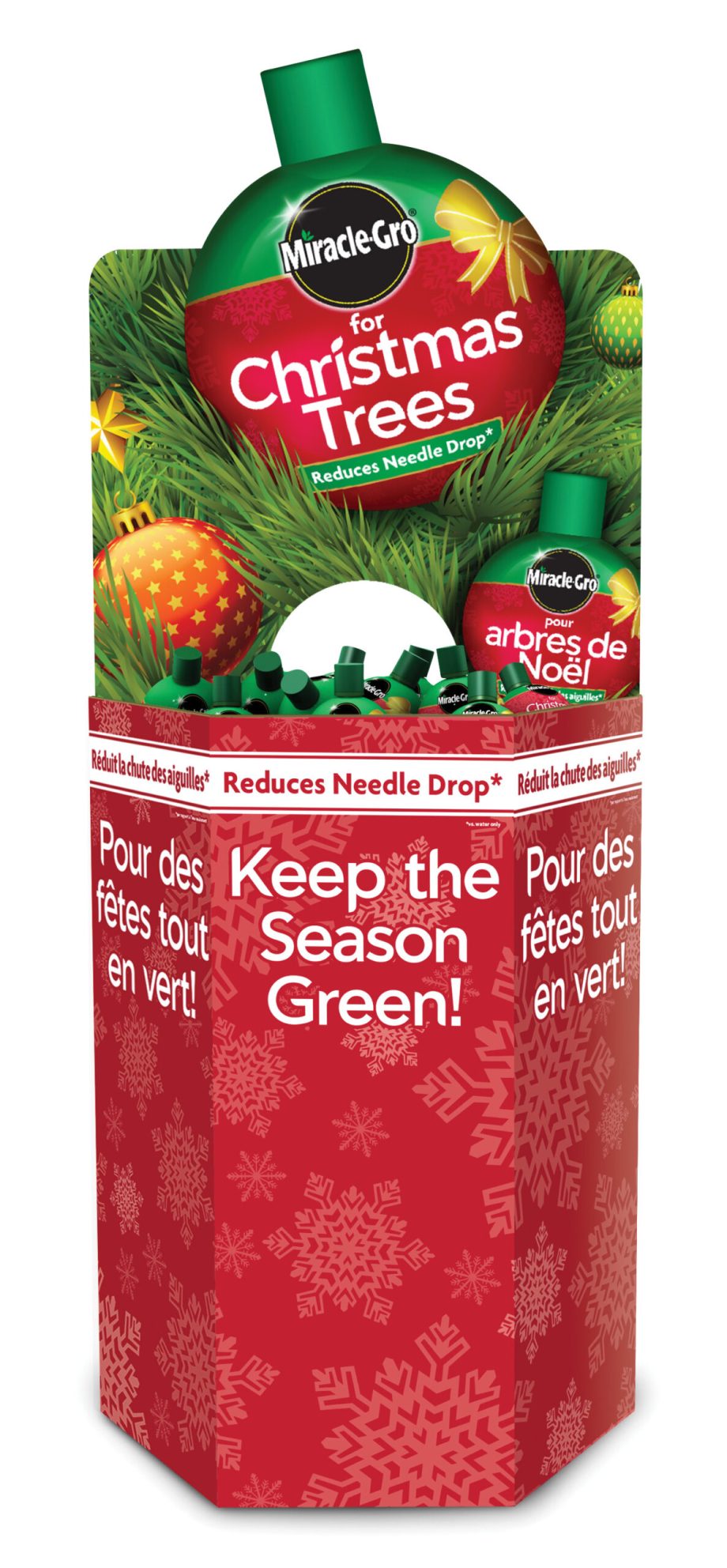 MIRACLE-GRO FOR CHRISTMAS TREES 236ML- 54 PC DISPLAY