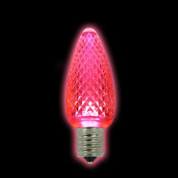 BULB LED REPL O/D SMD C7 PINK (2 LED) DIMMABLE