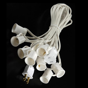 LIGHT CORD WHITE C9 X 1000' 12" SPACING