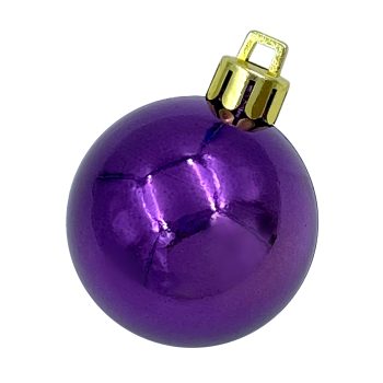 BALL 90MM SHINY PLUM