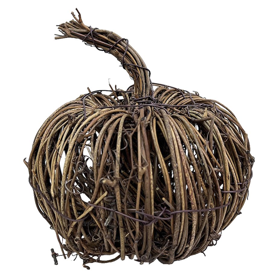 FALL RATTAN PUMPKIN 140MM NATURAL /BROWN