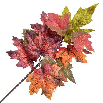 FALL SPRAY 16" MAPLE LEAF ORANGE/MULTI