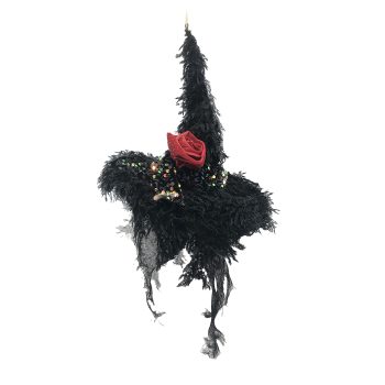 HALLOWEEN WITCH HAT 8.5" BLACK/MULTI