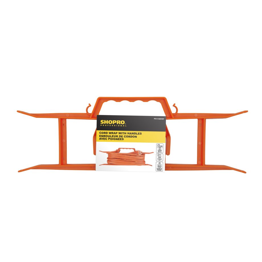 H-FRAME EXTENSION CORD WRAP WITH HANDLES ORANGE