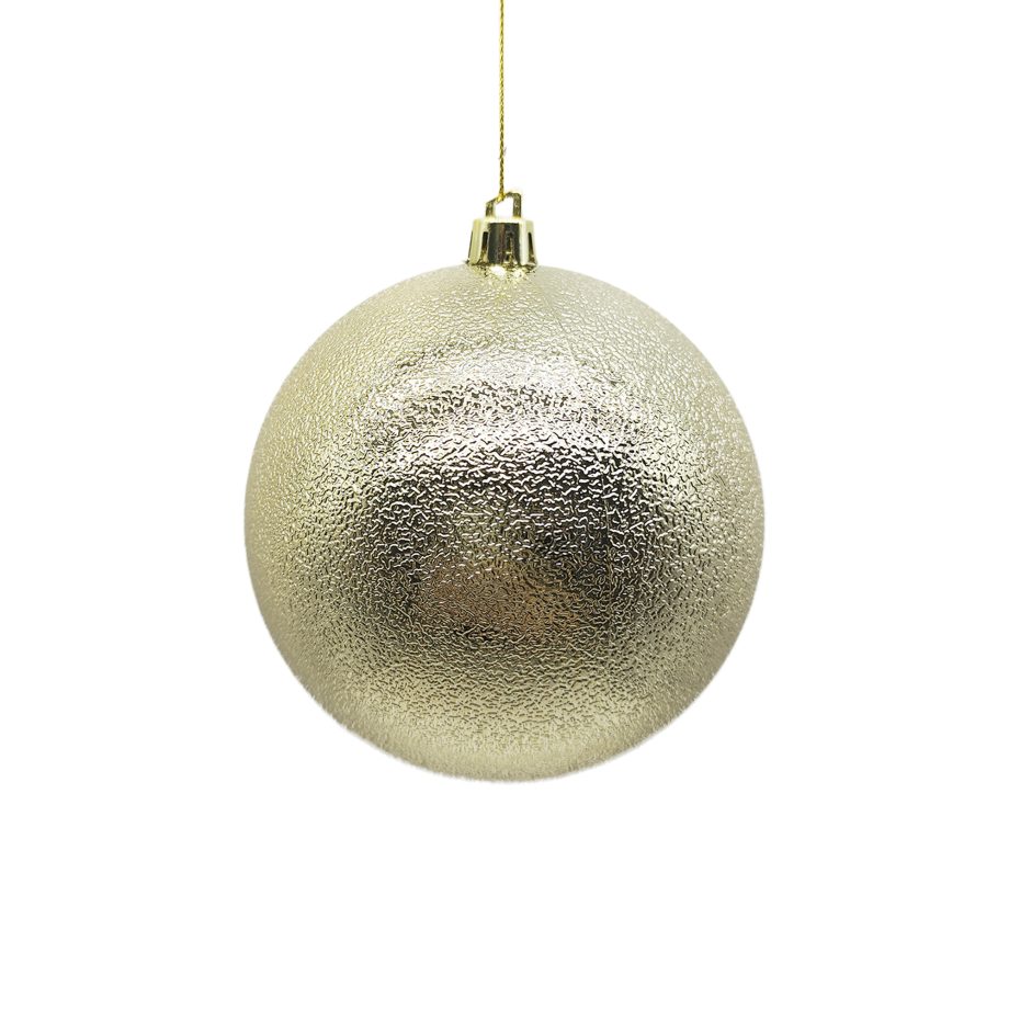BALL TEXTURED 100MM LT. GOLD