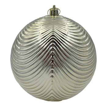 BALL SCALLOPED 120MM SHINY LT. GOLD