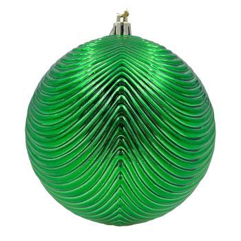 BALL SCALLOPED 150MM SHINY HUNTER GREEN