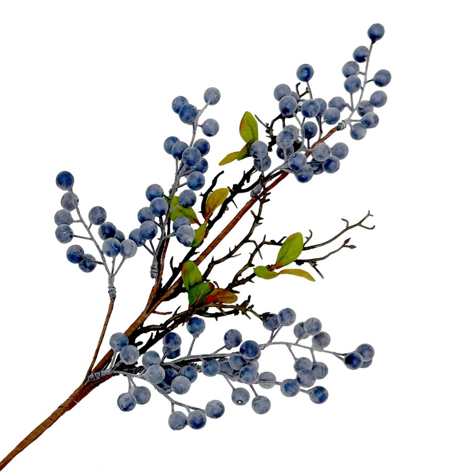 SPRAY BLUEBERRY 24.5" W/ TWIGS