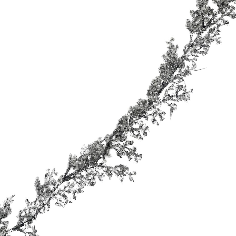 GARLAND CRYSTAL CORAL 60" SILVER