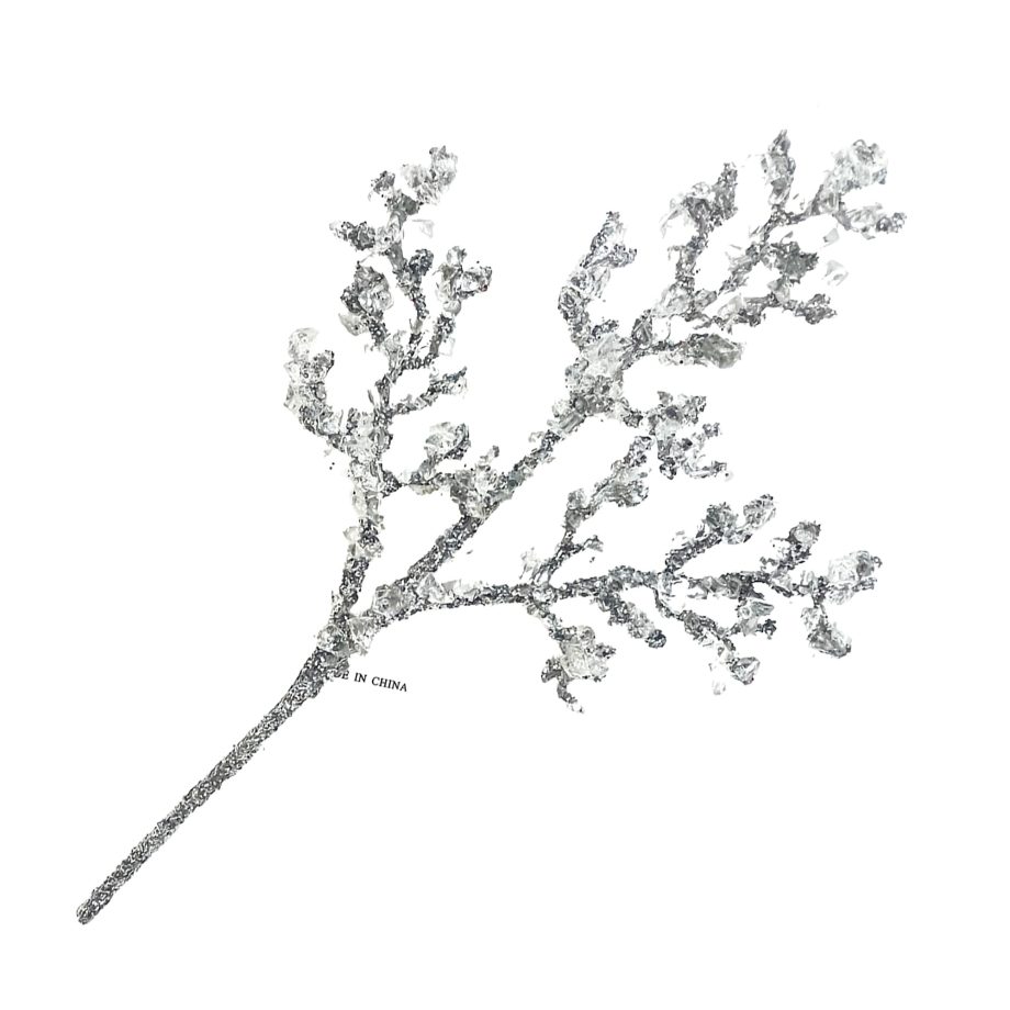 SPRAY CRYSTAL CORAL 16" SILVER