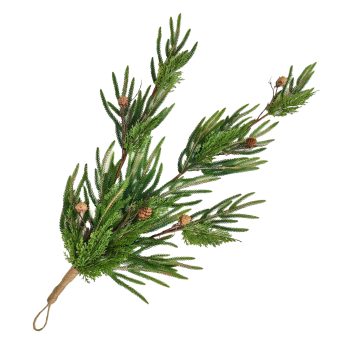 TEARDROP MIXED NORFOLK/CEDAR PINE 36" GREEN/NATURAL W/ PINE CONE