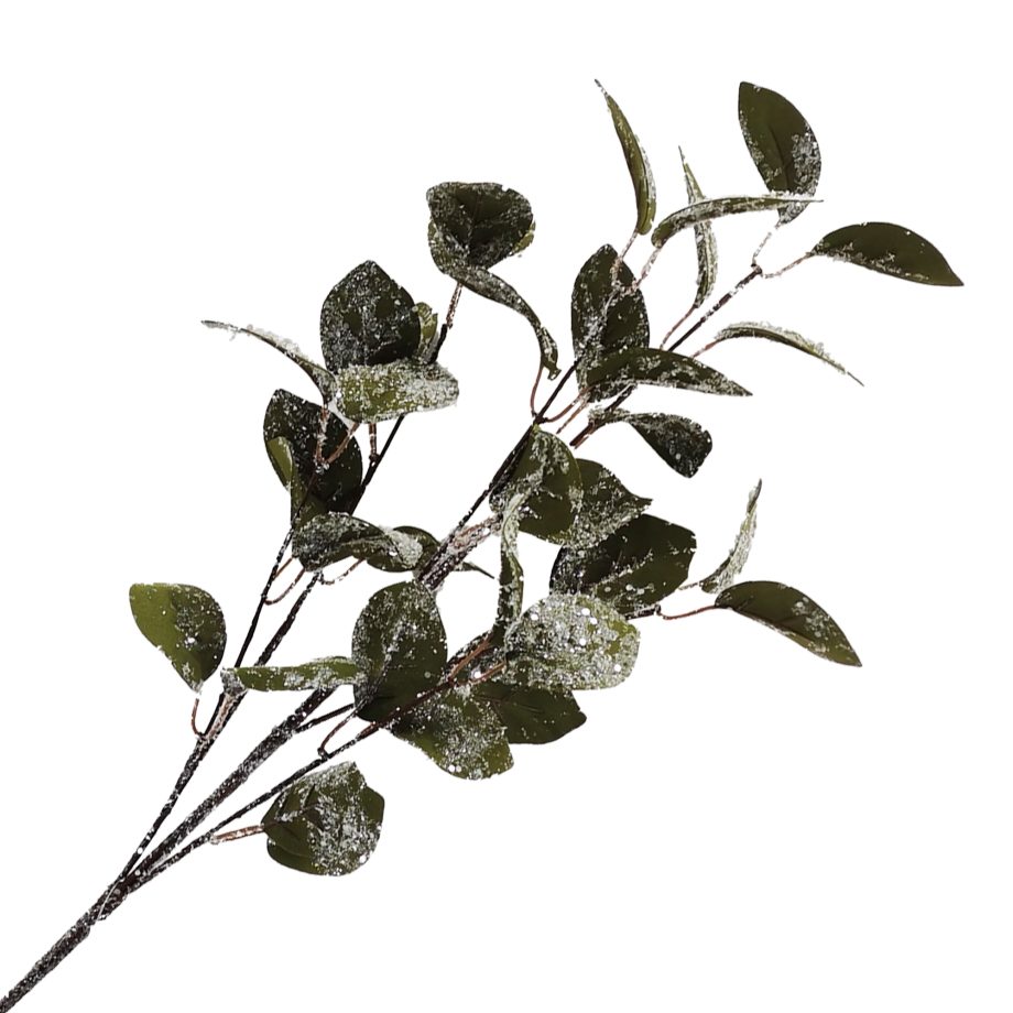 SPRAY LEAF GREEN 31" FROSTED/GLITTER