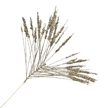 SPRAY NEEDLE GRASS GOLD 24" GLITTER