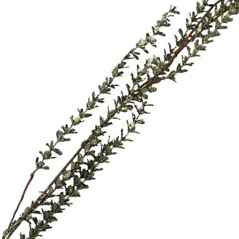 GARLAND MINI-LEAF VINE HANGING GREEN 59" GLITTER