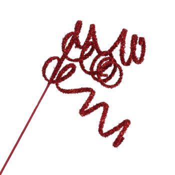 SPRAY CURL HANGING RIBBON RED 26" TENSIL