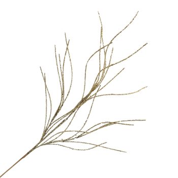 SPRAY TWIG FEATHER GRASS 29.5" GOLD