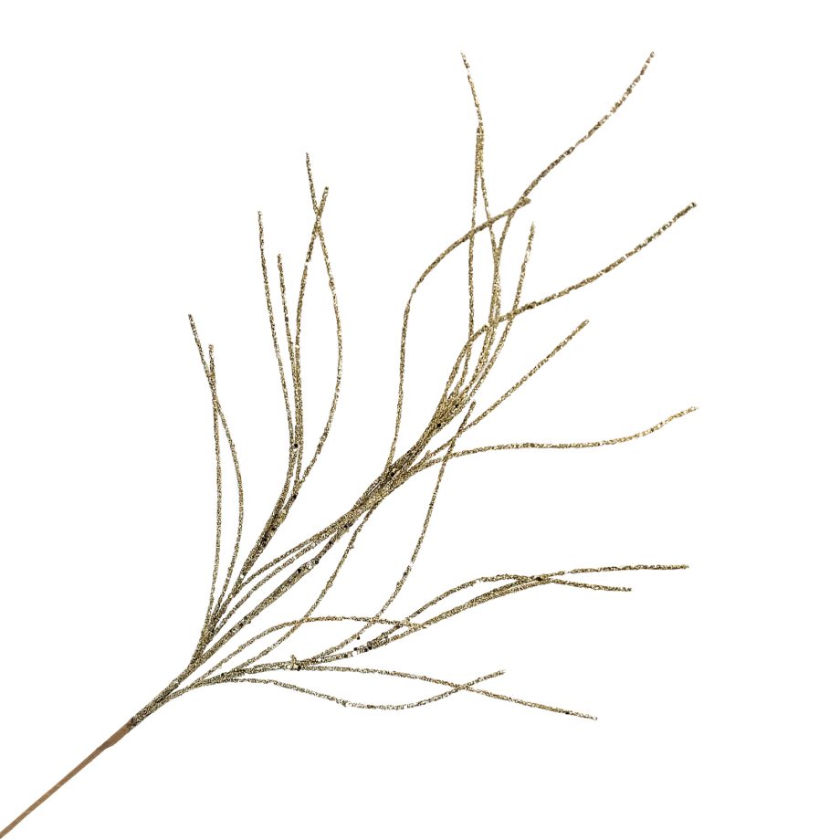 SPRAY TWIG FEATHER GRASS 29.5" GOLD
