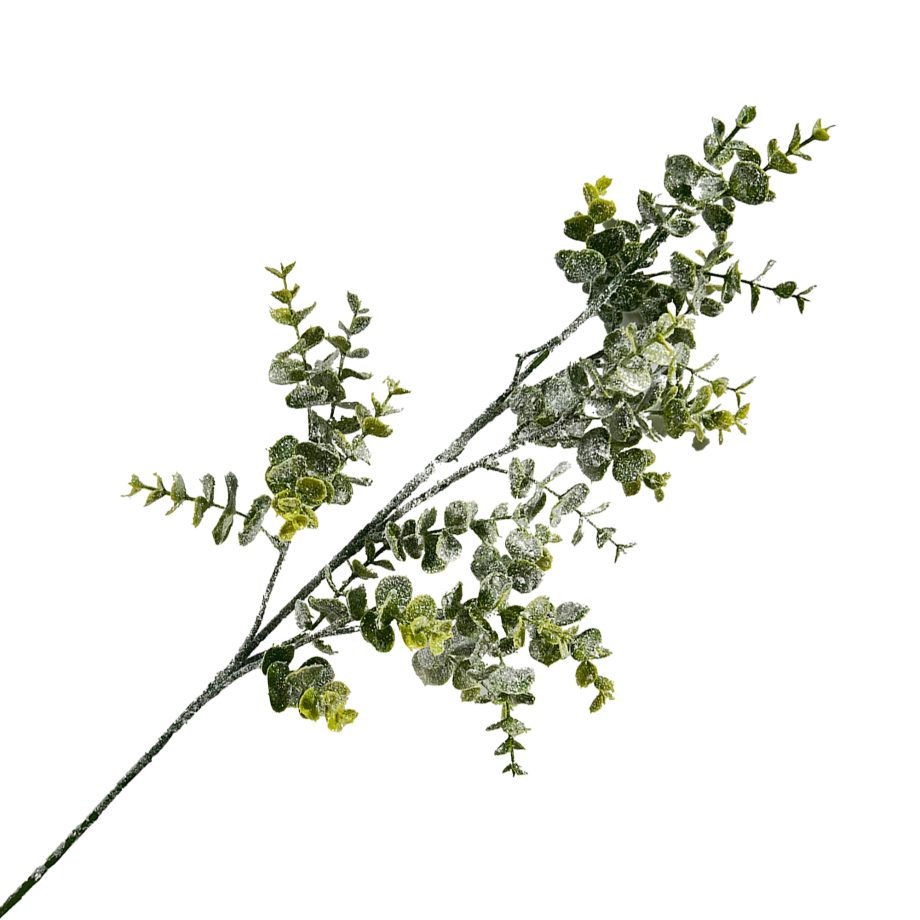 SPRAY MINI-EUCALYPTUS LEAF NATURAL 29.5" FLOCKED