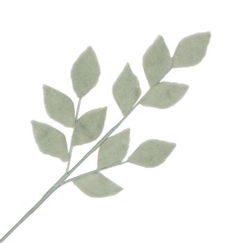 SPRAY MAGNOLIA LEAF MINT 25" FAUX-FUR