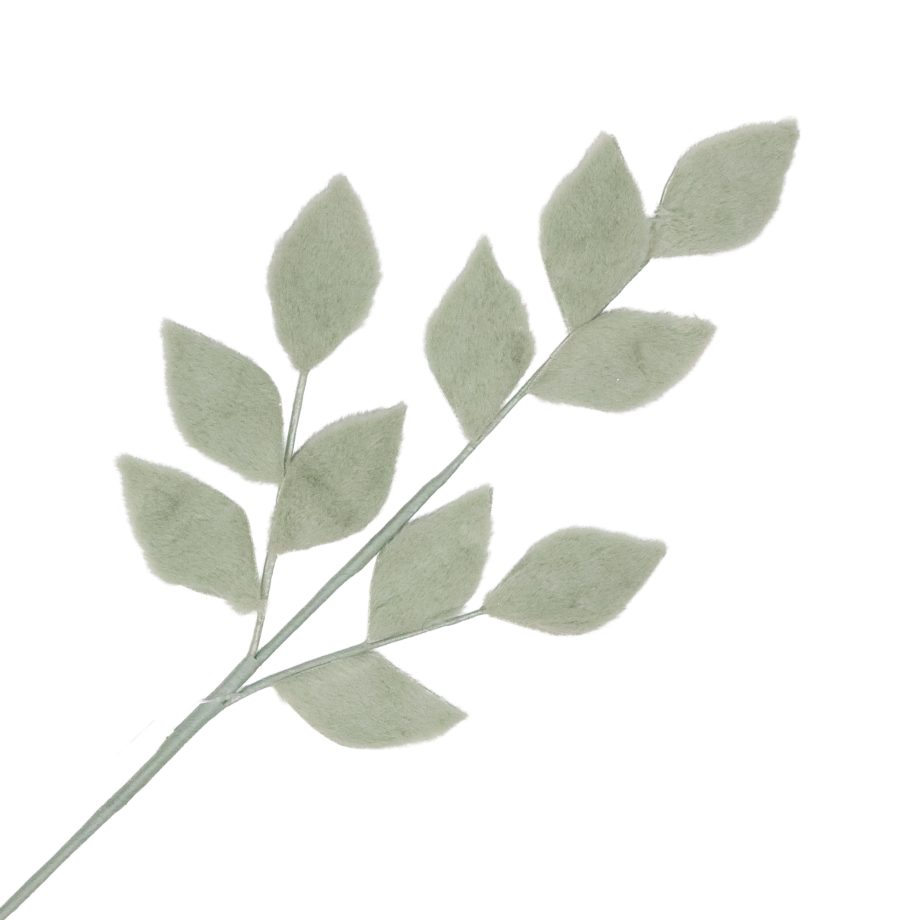 SPRAY MAGNOLIA LEAF MINT 25" FAUX-FUR