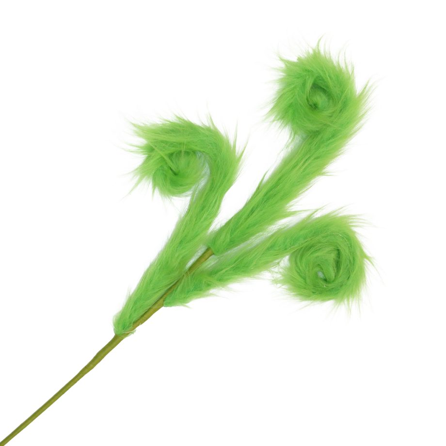 SPRAY CURL ELF/GRINCH GREEN 28.5" FAUX FUR