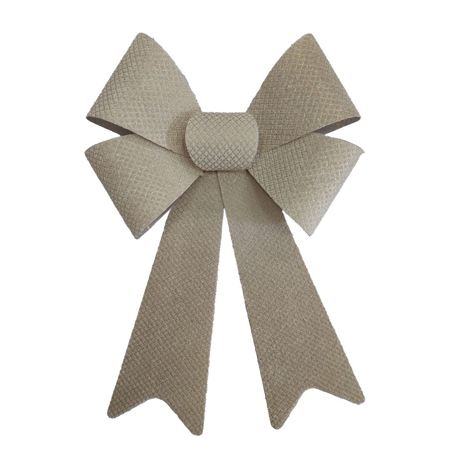 BOW CREAM 9"X15" DIAMOND-GRID TEXTURED PRE FORMED PVC