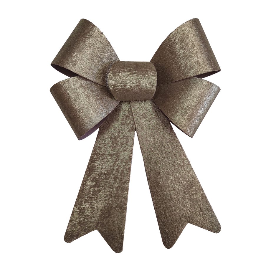 BOW GOLD 6"X10" TEXTURED METALLIC LOOK PRE FORMED PVC