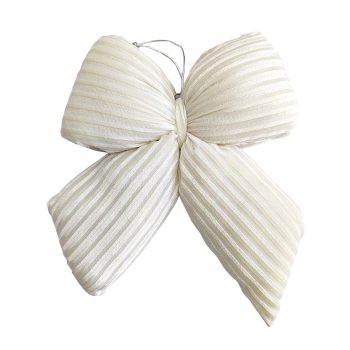 BOW SPONGE WHITE 6"X9" VELVET PLEATED TEXTURE