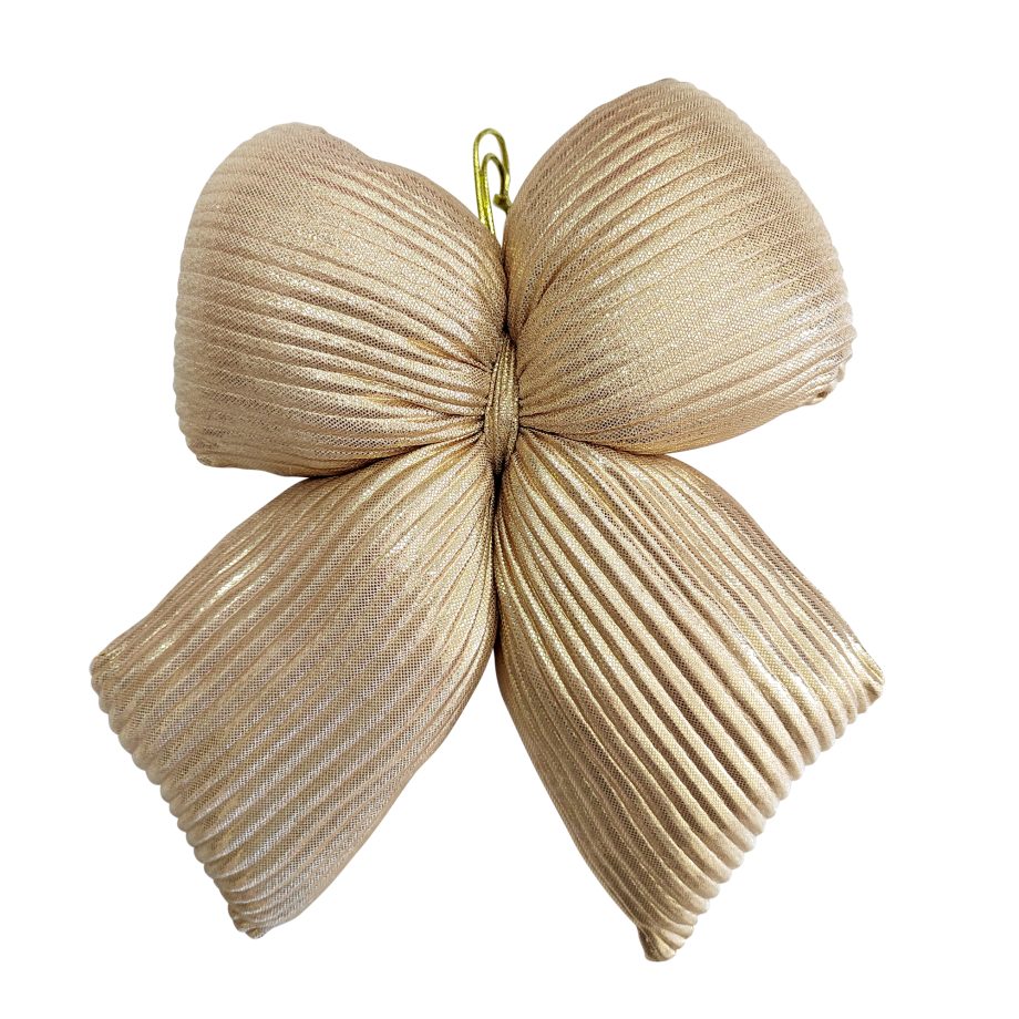 BOW SPONGE GOLD 6"X9" VELVET PLEATED TEXTURE