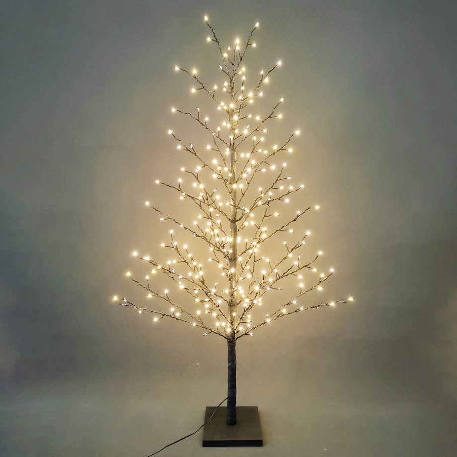 TWIG TREE BLACK 47" 256 LED WARM WHITE STEADY INDOOR STRING LIGHTS